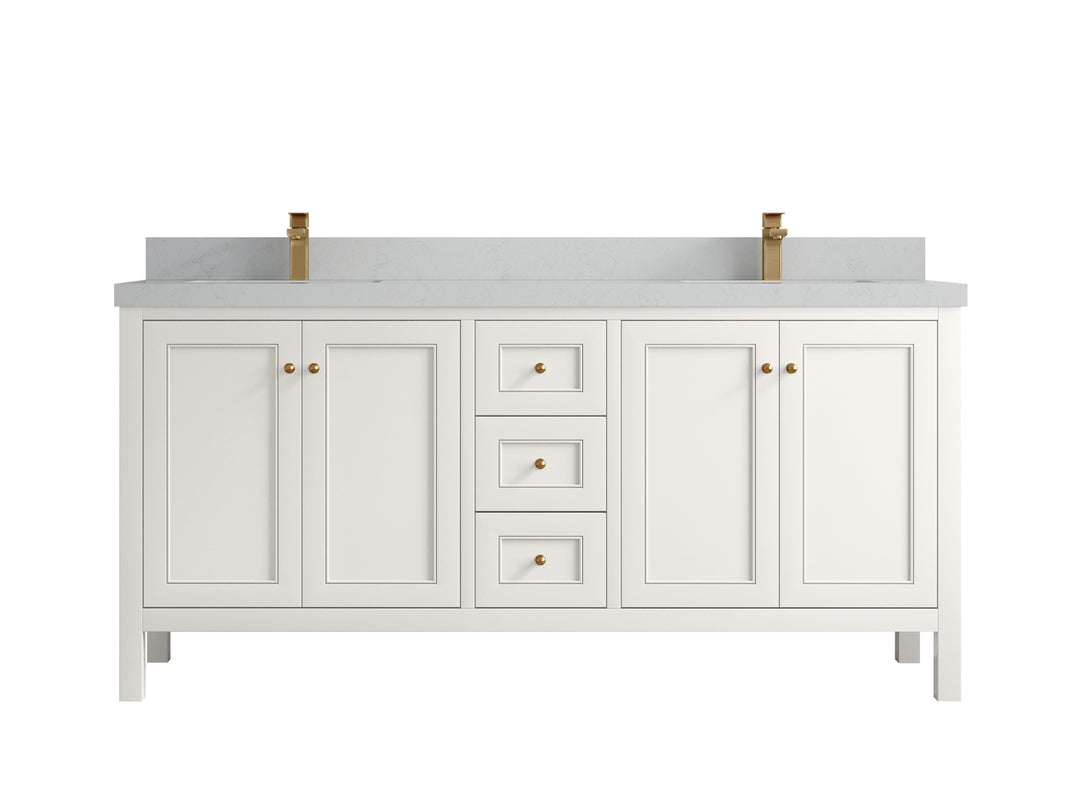 Nashville 72 in. W x 22 in. D Double Sink Bathroom Vanity