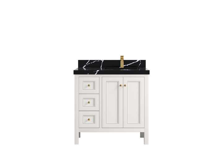 Nashville 36 in. W x 22 in. D Right Offset Sink Bathroom Vanity - photo 29