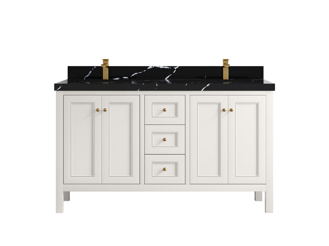 Nashville 60 in. W x 22 in. D Double Sink Bathroom Vanity