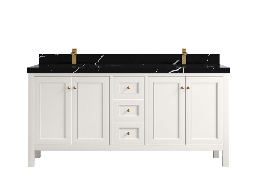 Nashville 72 in. W x 22 in. D Double Sink Bathroom Vanity