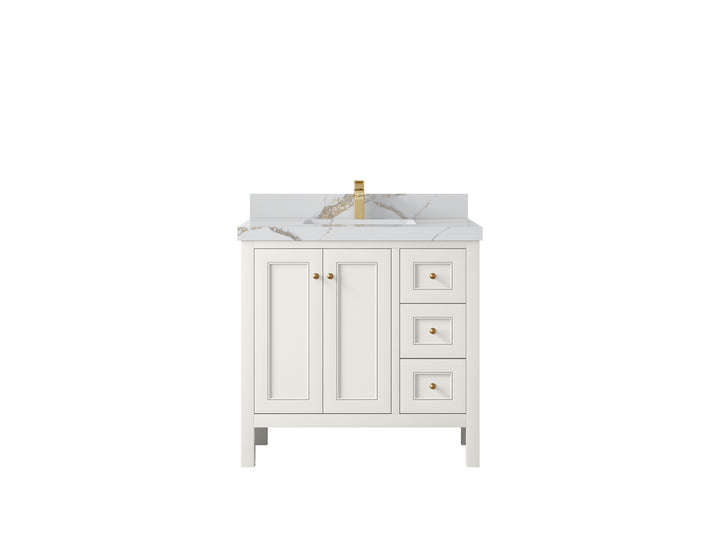 Nashville 36 in. W x 22 in. D Center Sink Bathroom Vanity - photo 19