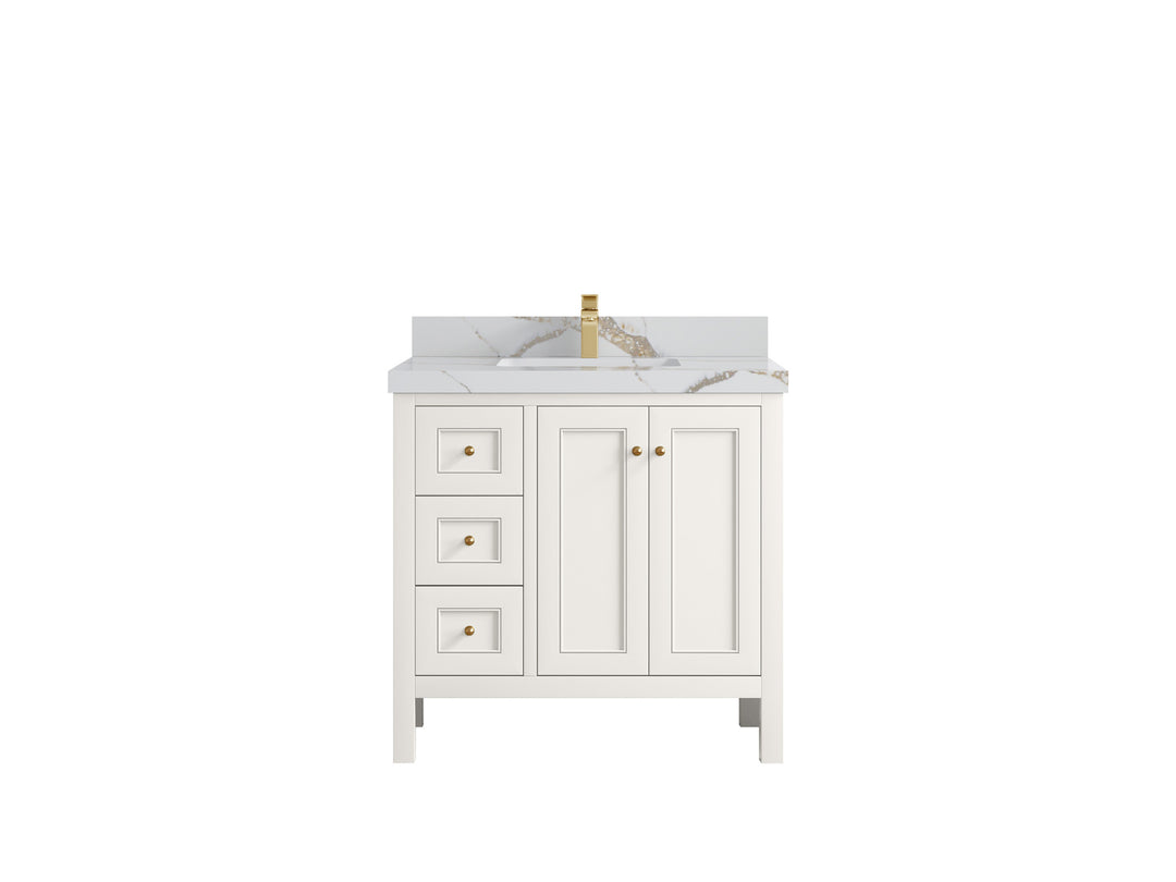 Nashville 36 in. W x 22 in. D Center Sink Bathroom Vanity
