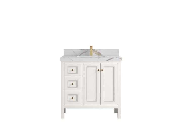 Nashville 36 in. W x 22 in. D Center Sink Bathroom Vanity - photo 19