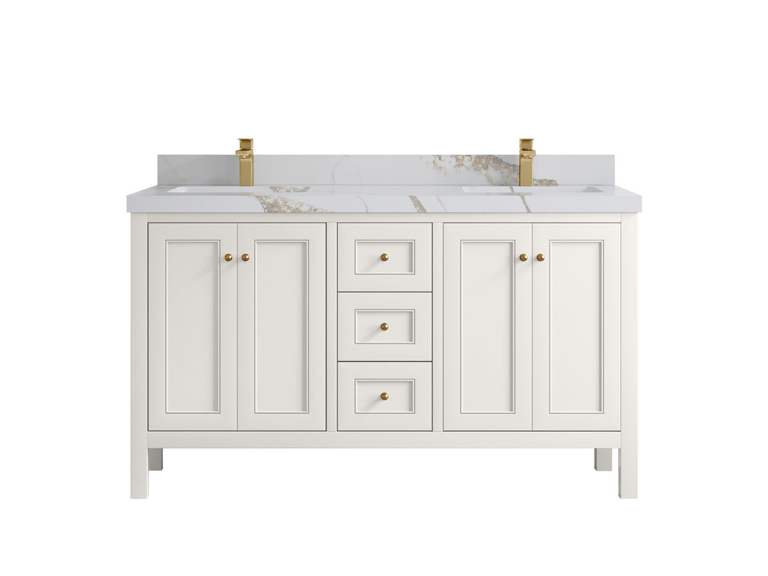 Nashville 60 in. W x 22 in. D Double Sink Bathroom Vanity