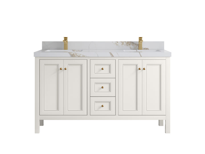 Nashville 60 in. W x 22 in. D Double Sink Bathroom Vanity - photo 19