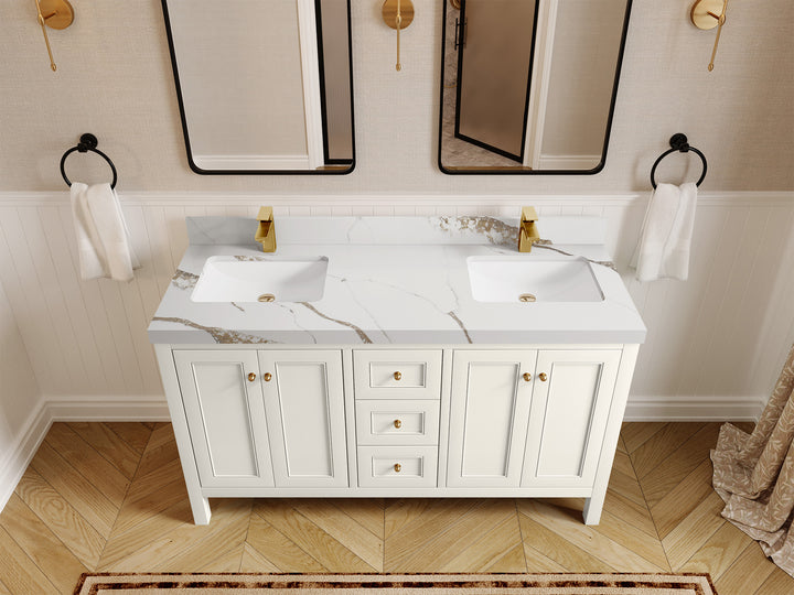 Nashville 60 in. W x 22 in. D Double Sink Bathroom Vanity - photo 18