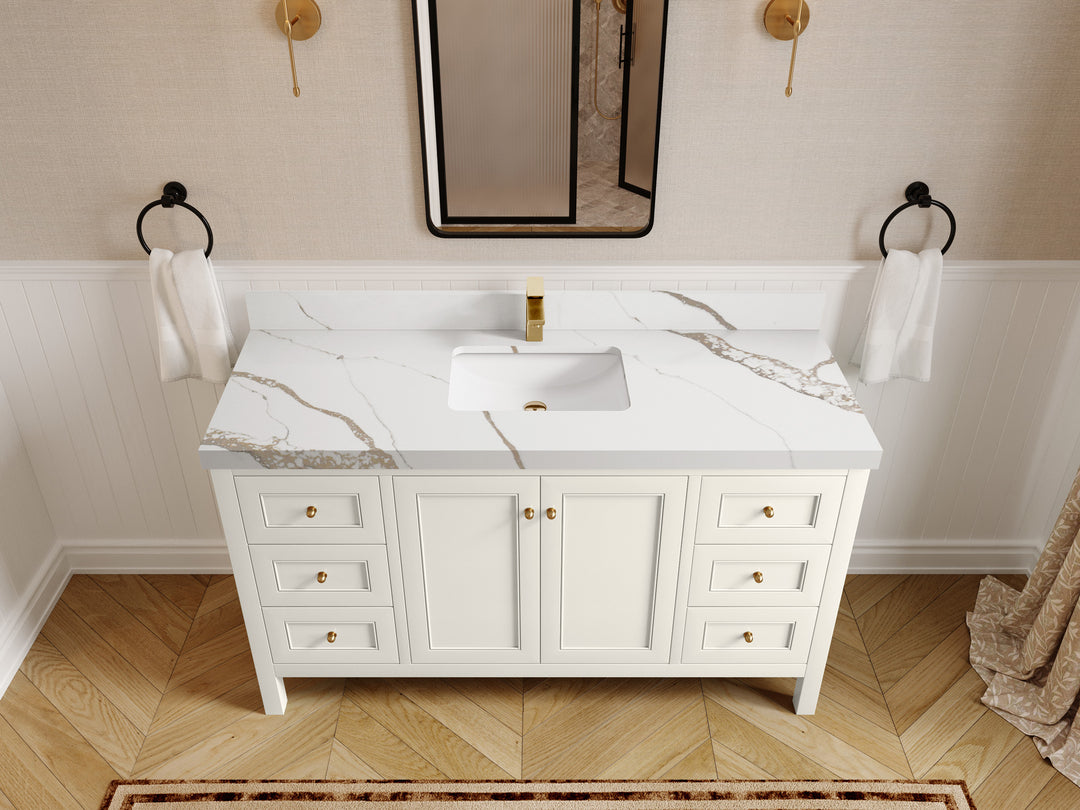 Nashville 60 in. W x 22 in. D Single Sink Bathroom Vanity
