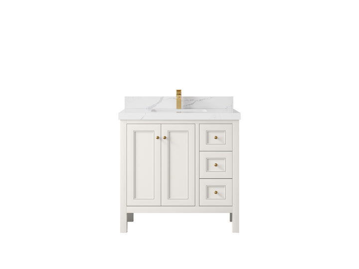 Nashville 36 in. W x 22 in. D Center Sink Bathroom Vanity - photo 21