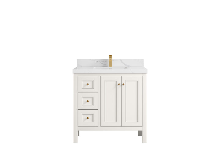 Nashville 36 in. W x 22 in. D Center Sink Bathroom Vanity - photo 21