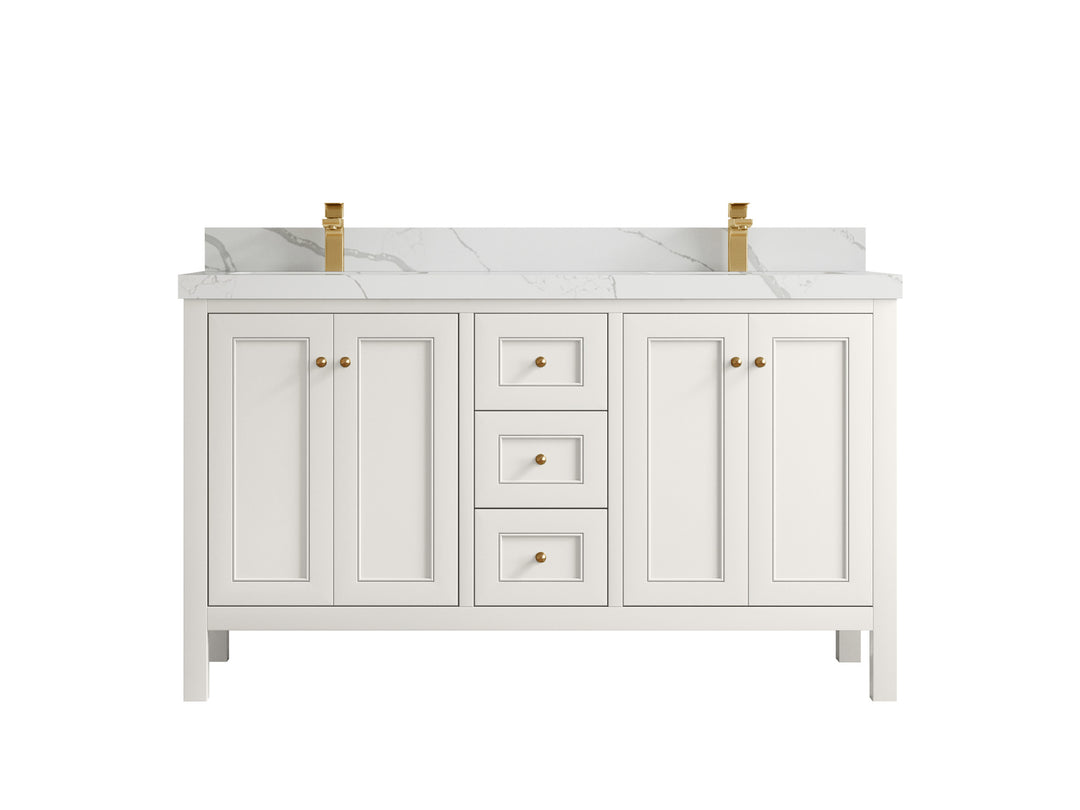 Nashville 60 in. W x 22 in. D Double Sink Bathroom Vanity
