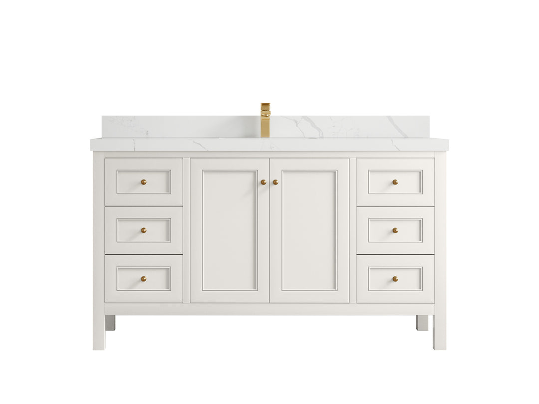 Nashville 60 in. W x 22 in. D Single Sink Bathroom Vanity