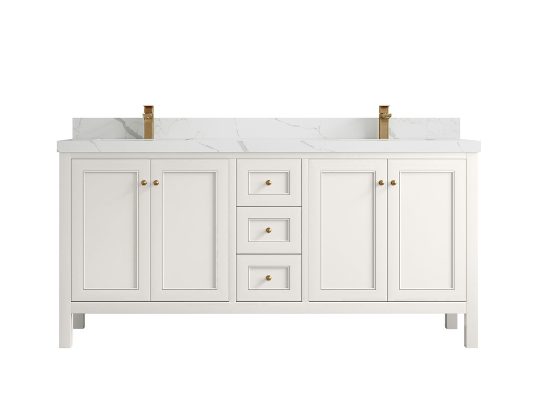 Nashville 72 in. W x 22 in. D Double Sink Bathroom Vanity