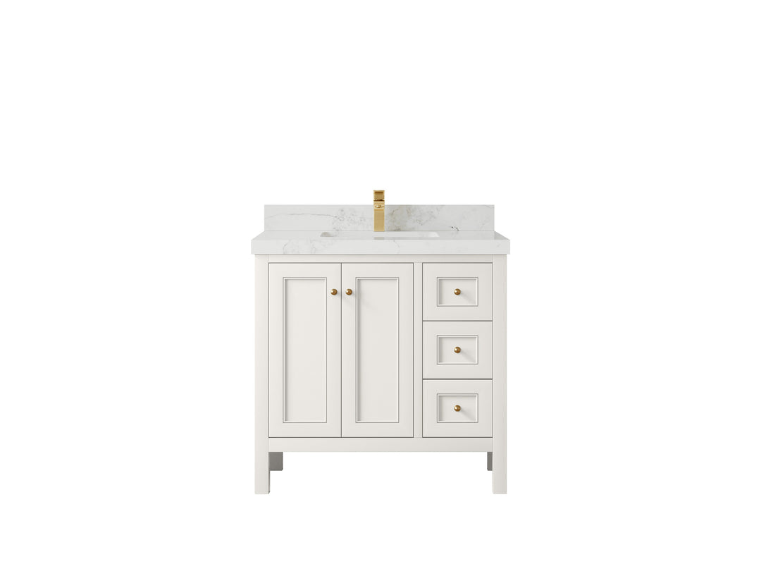 Nashville 36 in. W x 22 in. D Center Sink Bathroom Vanity