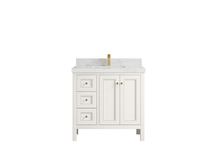 Nashville 36 in. W x 22 in. D Center Sink Bathroom Vanity - photo 23