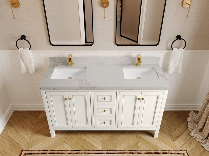 Nashville 60 in. W x 22 in. D Double Sink Bathroom Vanity - photo 22