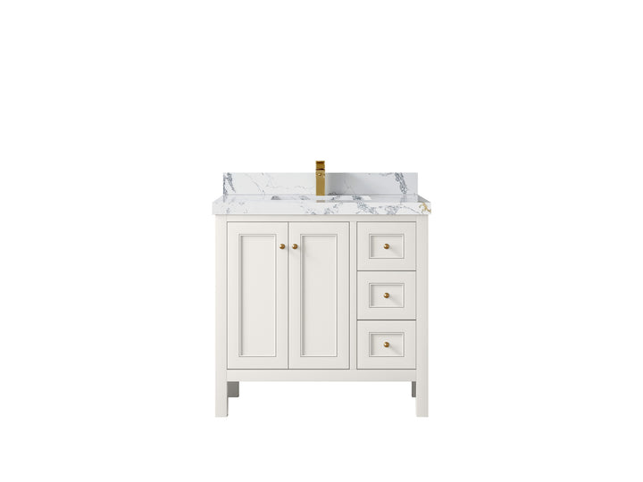 Nashville 36 in. W x 22 in. D Center Sink Bathroom Vanity - photo 25