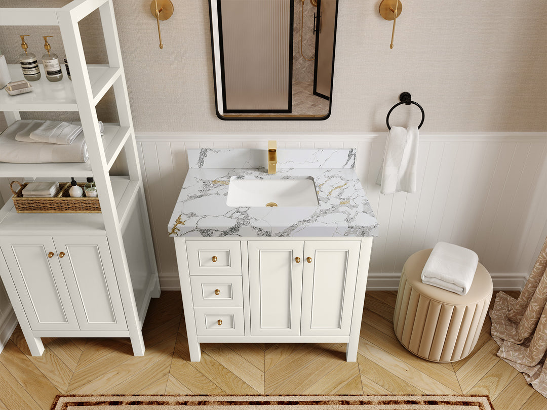 Nashville 36 in. W x 22 in. D Center Sink Bathroom Vanity
