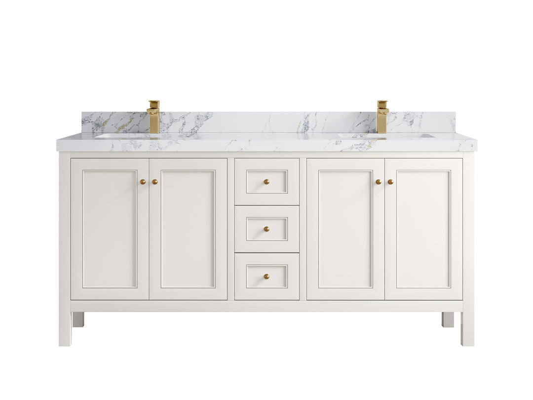 Nashville 72 in. W x 22 in. D Double Sink Bathroom Vanity