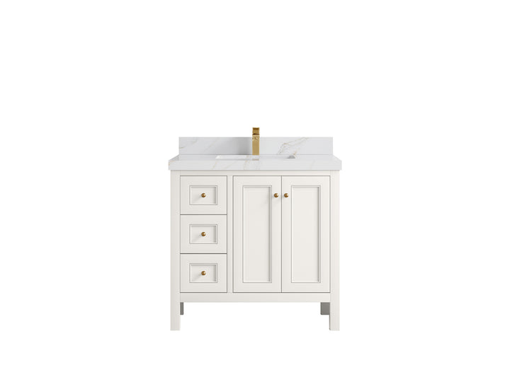 Nashville 36 in. W x 22 in. D Center Sink Bathroom Vanity - photo 27