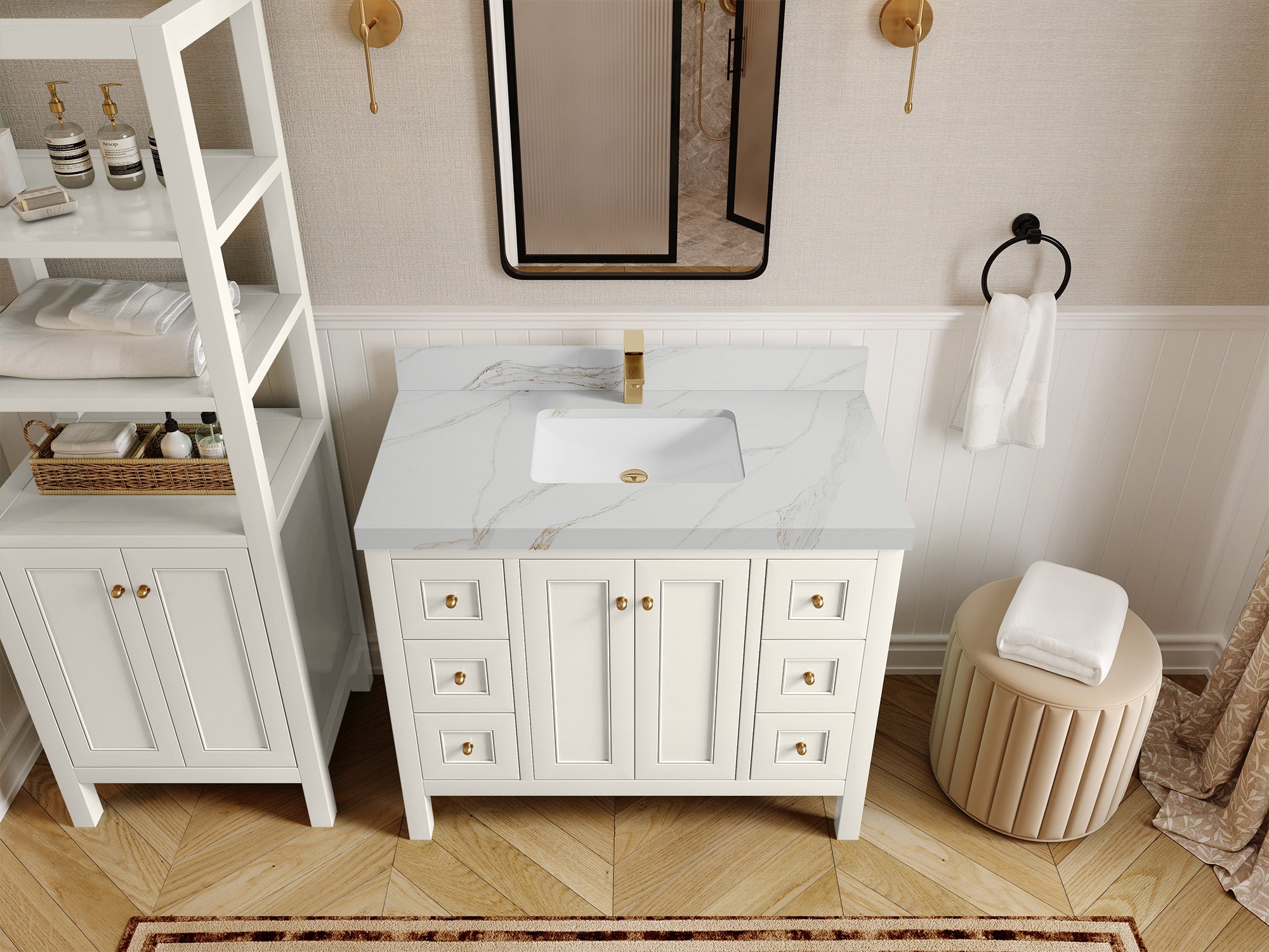 Nashville 42 in. W x 22 in. D Single Sink Bathroom Vanity