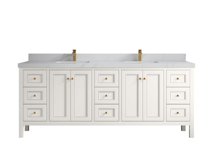 Nashville 84 in W x 22 in D Double Sink Bathroom Vanity - photo 26