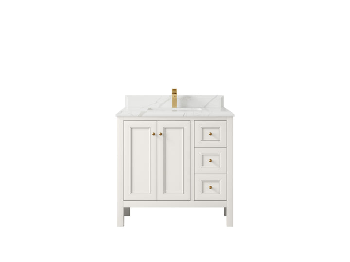 Nashville 36 in. W x 22 in. D Center Sink Bathroom Vanity - photo 33