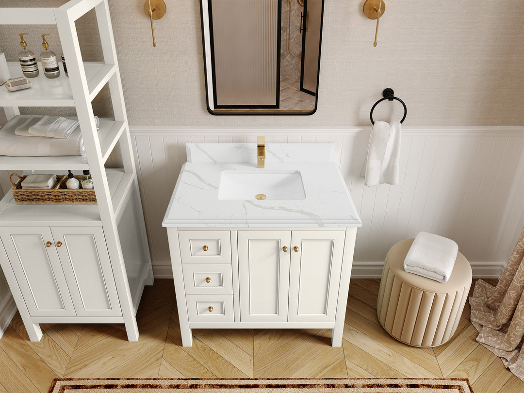 Nashville 36 in. W x 22 in. D Center Sink Bathroom Vanity