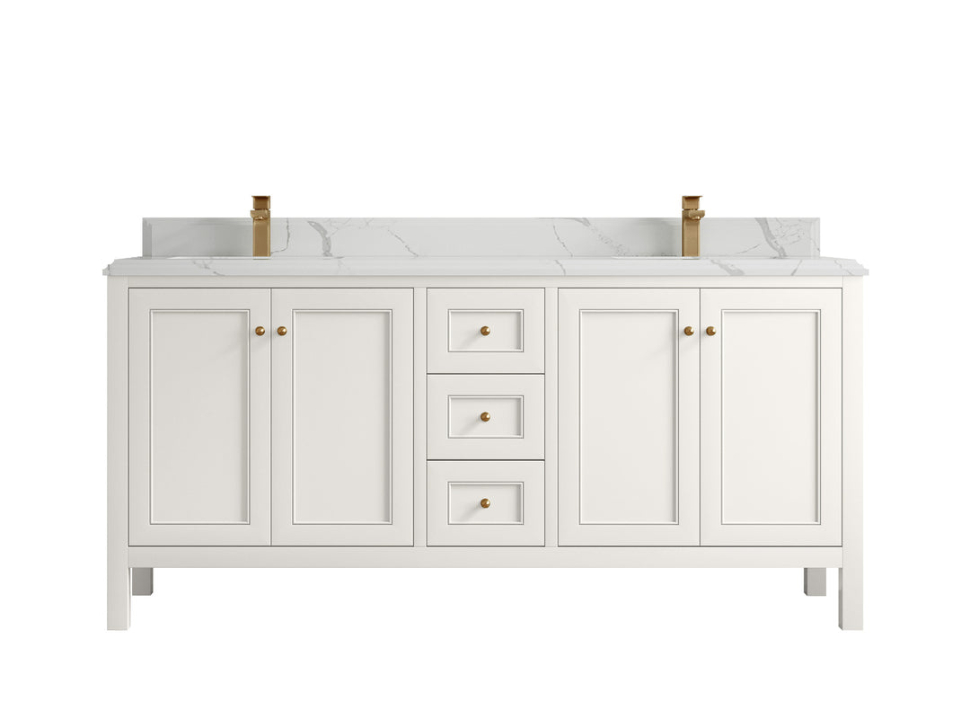 Nashville 72 in. W x 22 in. D Double Sink Bathroom Vanity