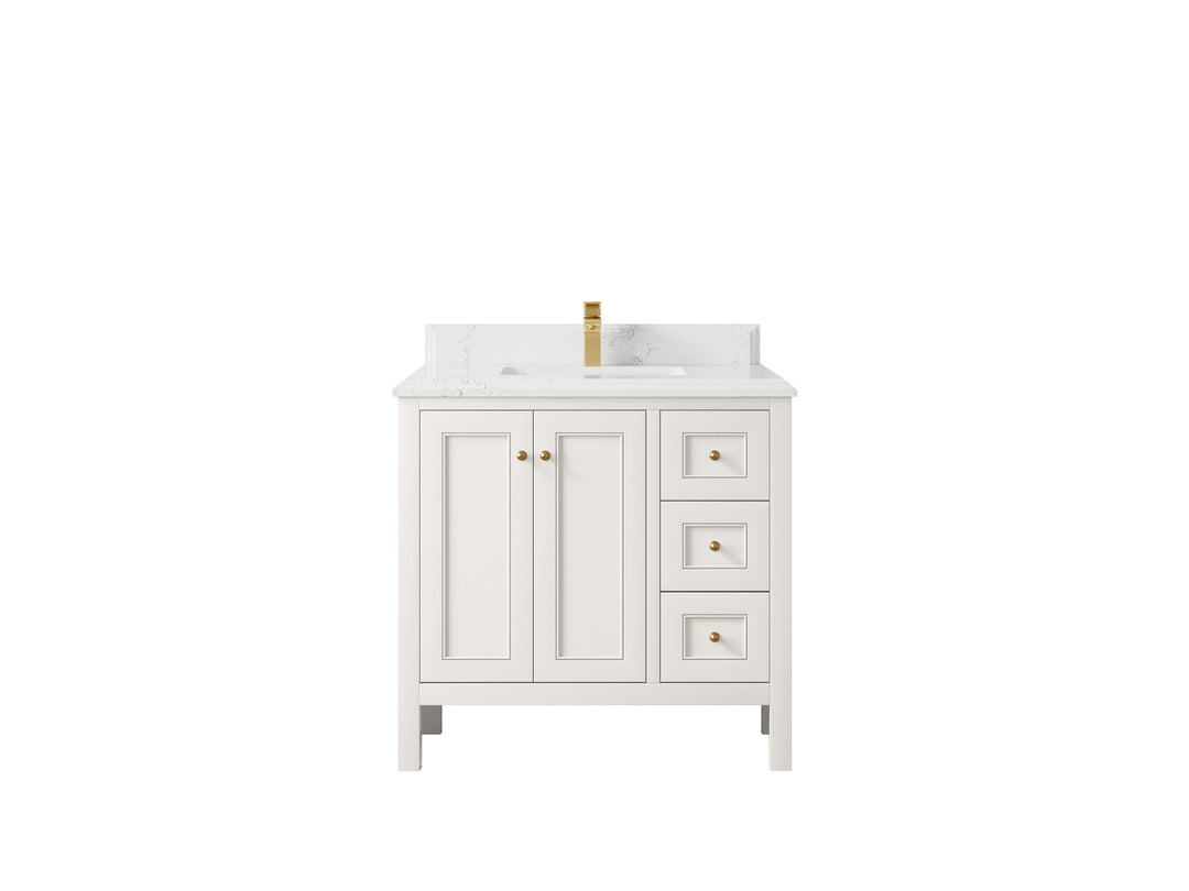 Nashville 36 in. W x 22 in. D Center Sink Bathroom Vanity