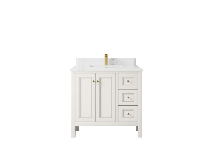 Nashville 36 in. W x 22 in. D Center Sink Bathroom Vanity - photo 35