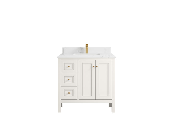 Nashville 36 in. W x 22 in. D Center Sink Bathroom Vanity - photo 35