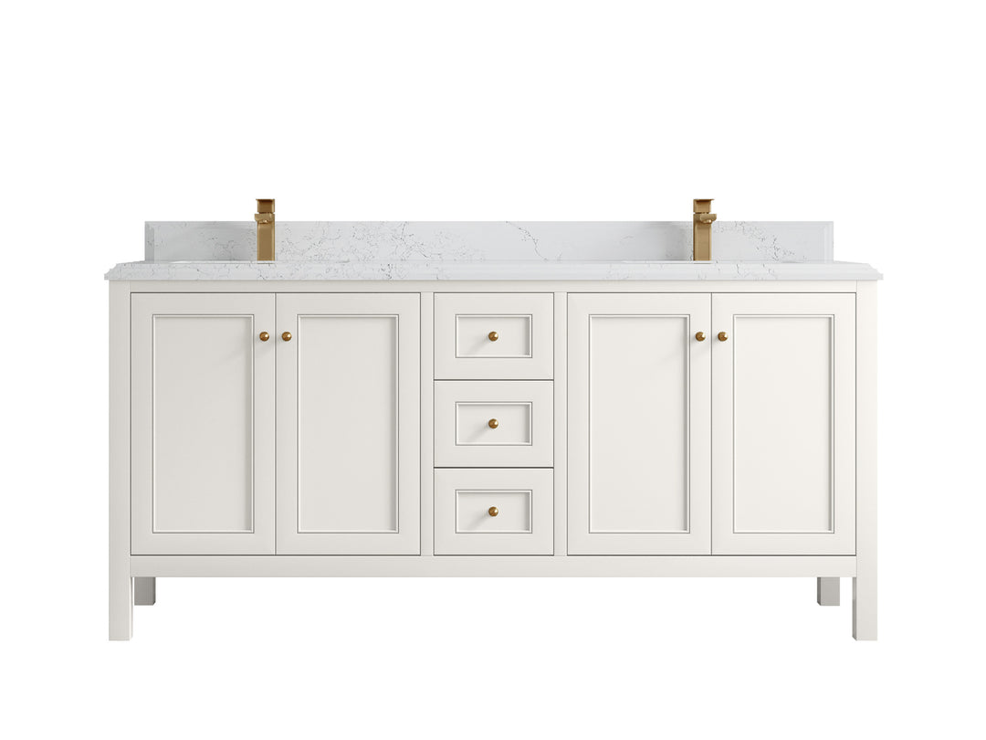 Nashville 72 in. W x 22 in. D Double Sink Bathroom Vanity