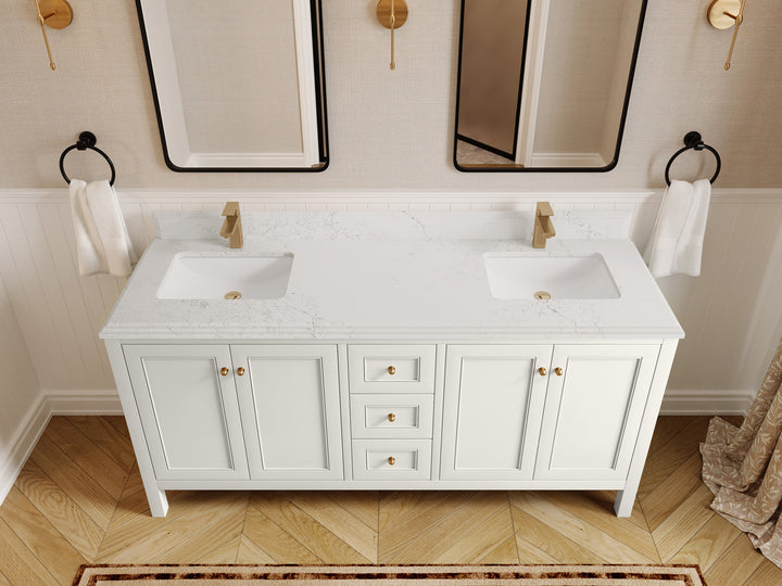 Nashville 72 in. W x 22 in. D Double Sink Bathroom Vanity - photo 46