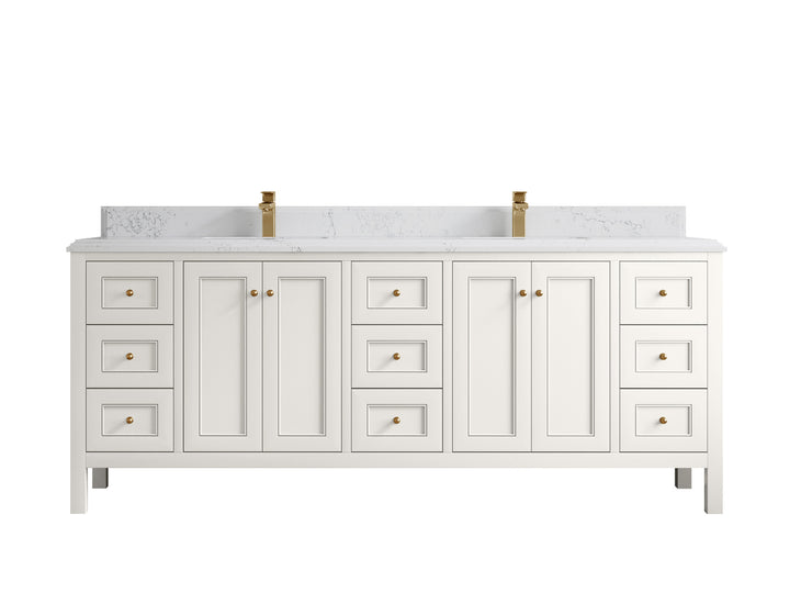 Nashville 84 in W x 22 in D Double Sink Bathroom Vanity - photo 34