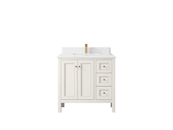Nashville 36 in. W x 22 in. D Center Sink Bathroom Vanity - photo 37