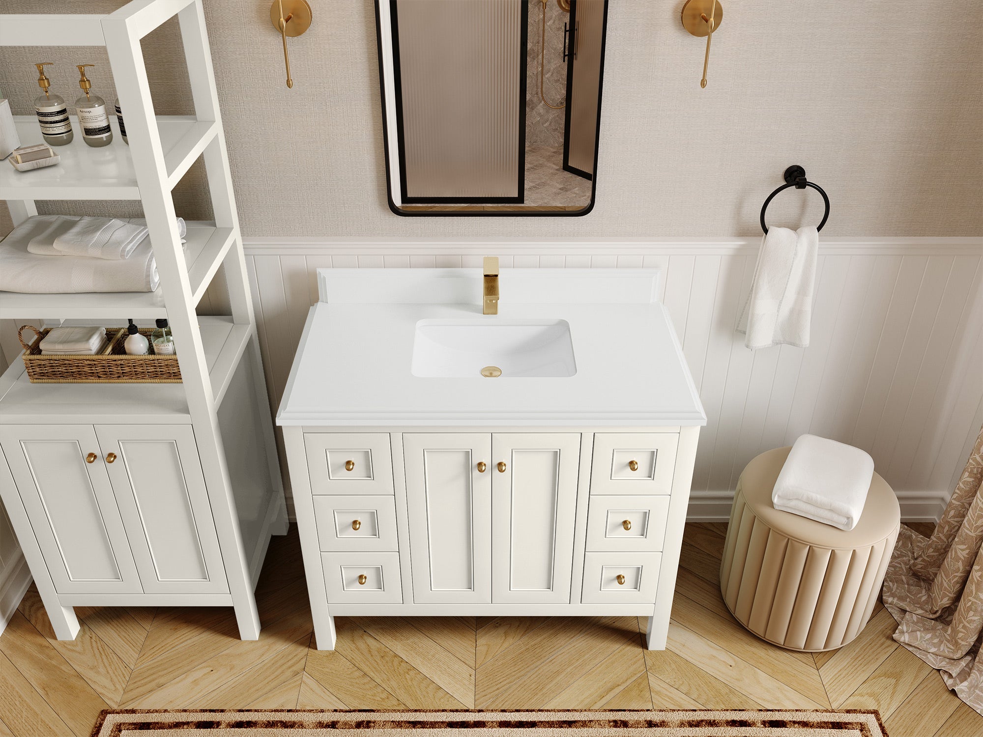 Nashville 42 in. W x 22 in. D Single Sink Bathroom Vanity
