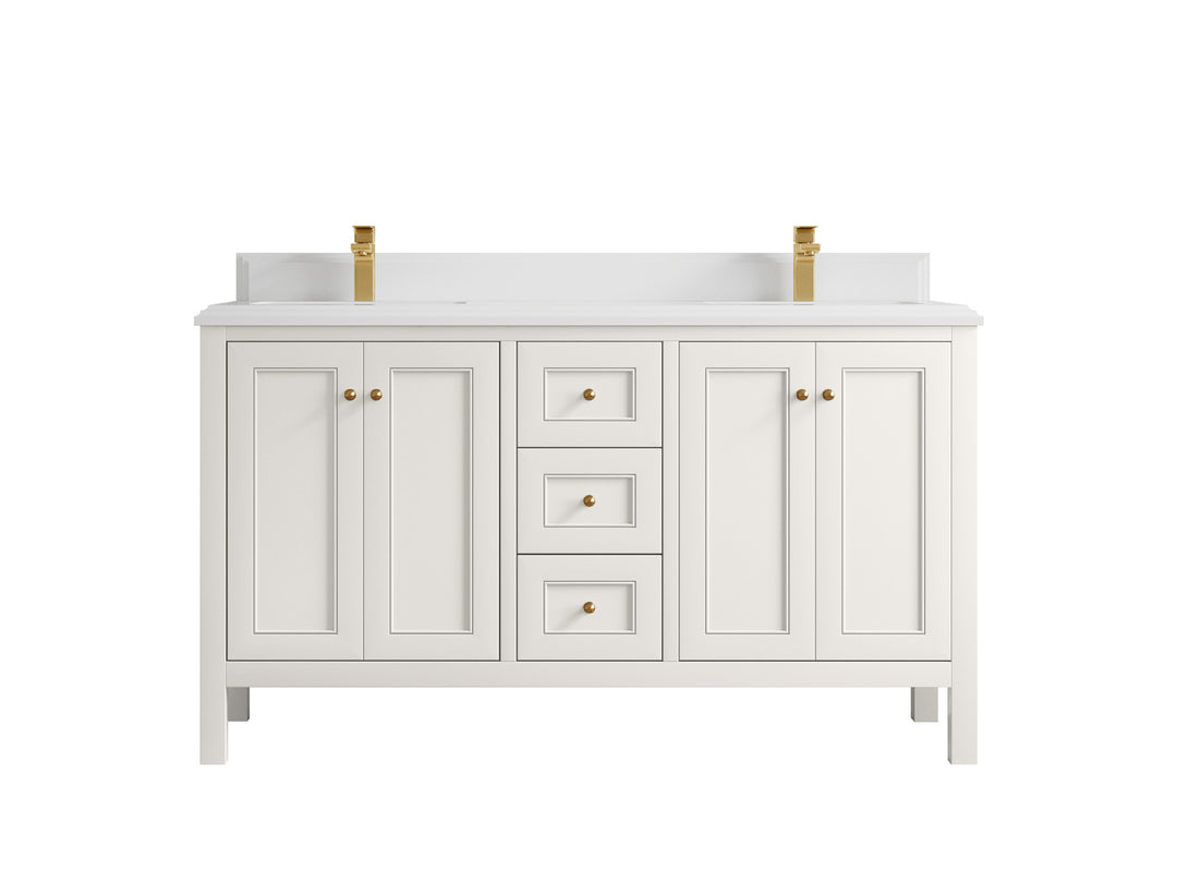 Nashville 60 in. W x 22 in. D Double Sink Bathroom Vanity