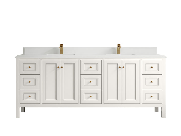 Nashville 84 in W x 22 in D Double Sink Bathroom Vanity - photo 36