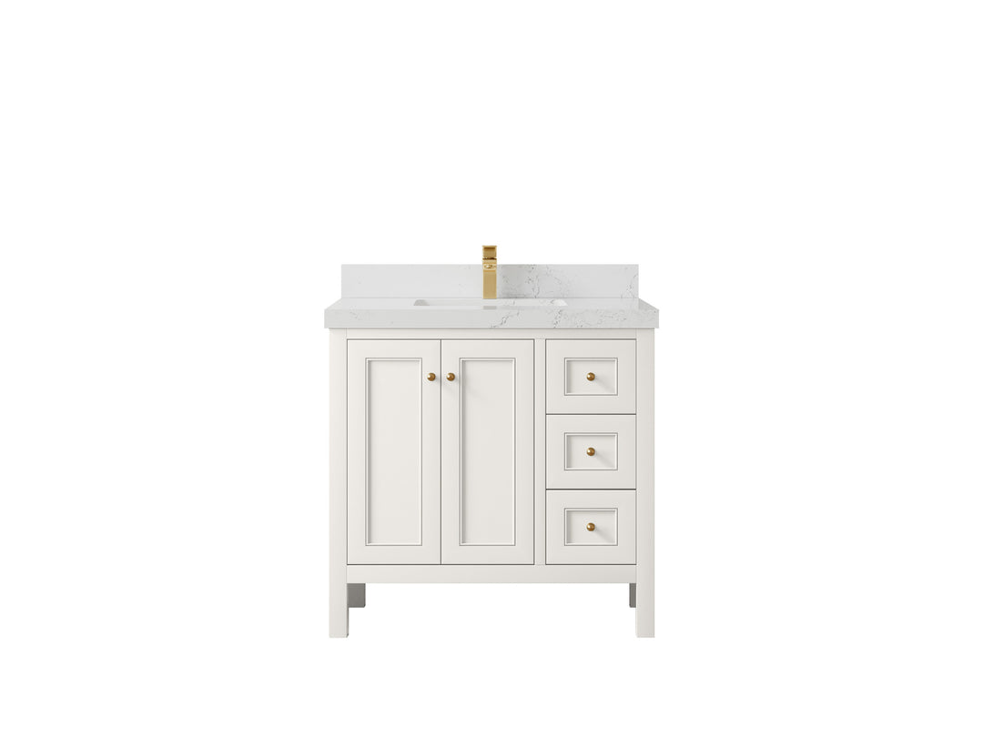 Nashville 36 in. W x 22 in. D Center Sink Bathroom Vanity