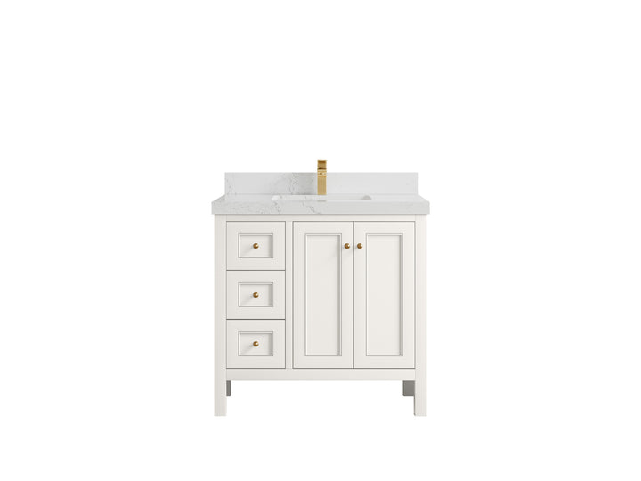 Nashville 36 in. W x 22 in. D Center Sink Bathroom Vanity - photo 39