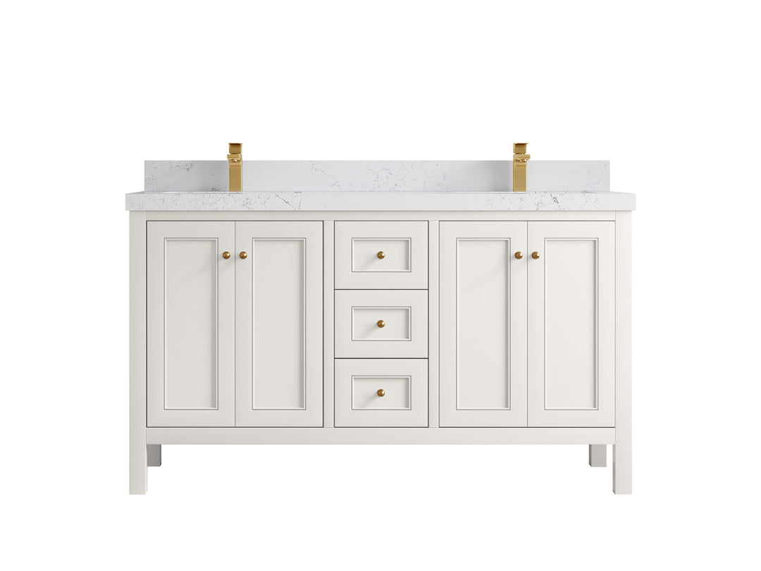 Nashville 60 in. W x 22 in. D Double Sink Bathroom Vanity