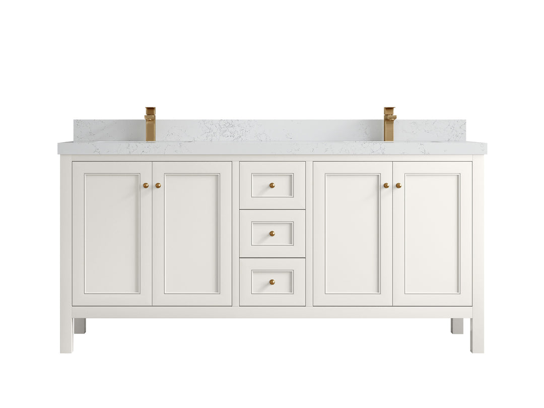 Nashville 72 in. W x 22 in. D Double Sink Bathroom Vanity