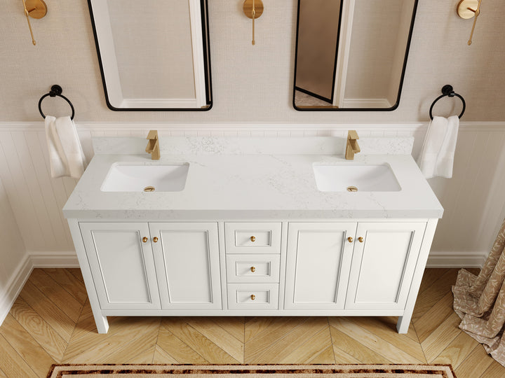 Nashville 72 in. W x 22 in. D Double Sink Bathroom Vanity - photo 12