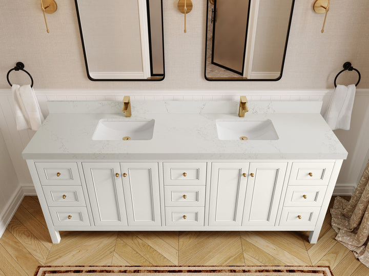 Nashville 84 in W x 22 in D Double Sink Bathroom Vanity - photo 39