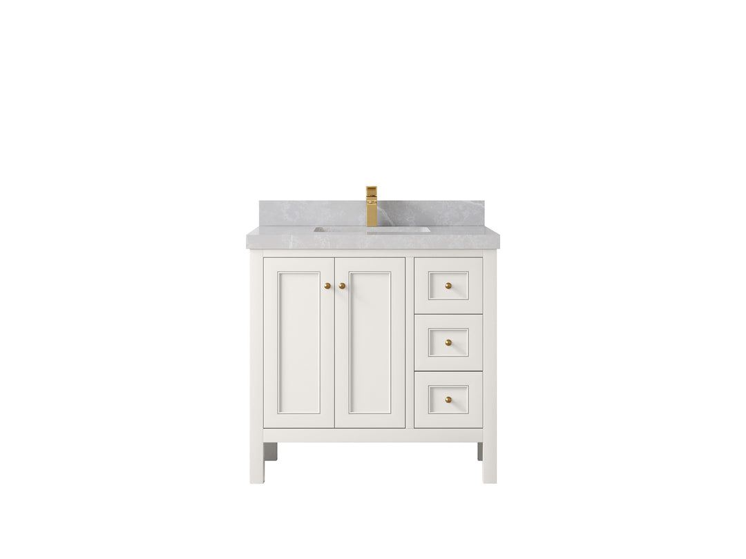 Nashville 36 in. W x 22 in. D Center Sink Bathroom Vanity