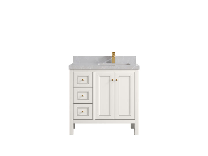 Nashville 36 in. W x 22 in. D Right Offset Sink Bathroom Vanity - photo 15