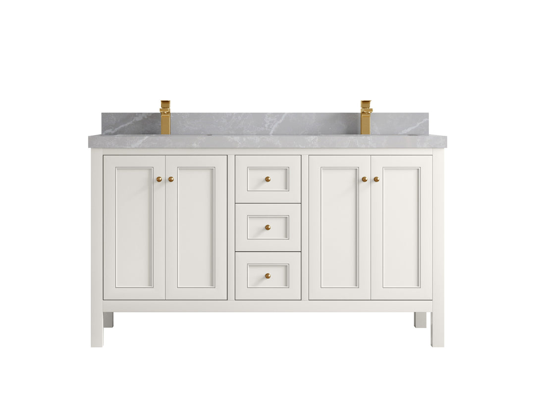 Nashville 60 in. W x 22 in. D Double Sink Bathroom Vanity