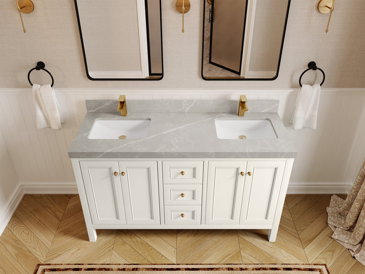 Nashville 60 in. W x 22 in. D Double Sink Bathroom Vanity - photo 40