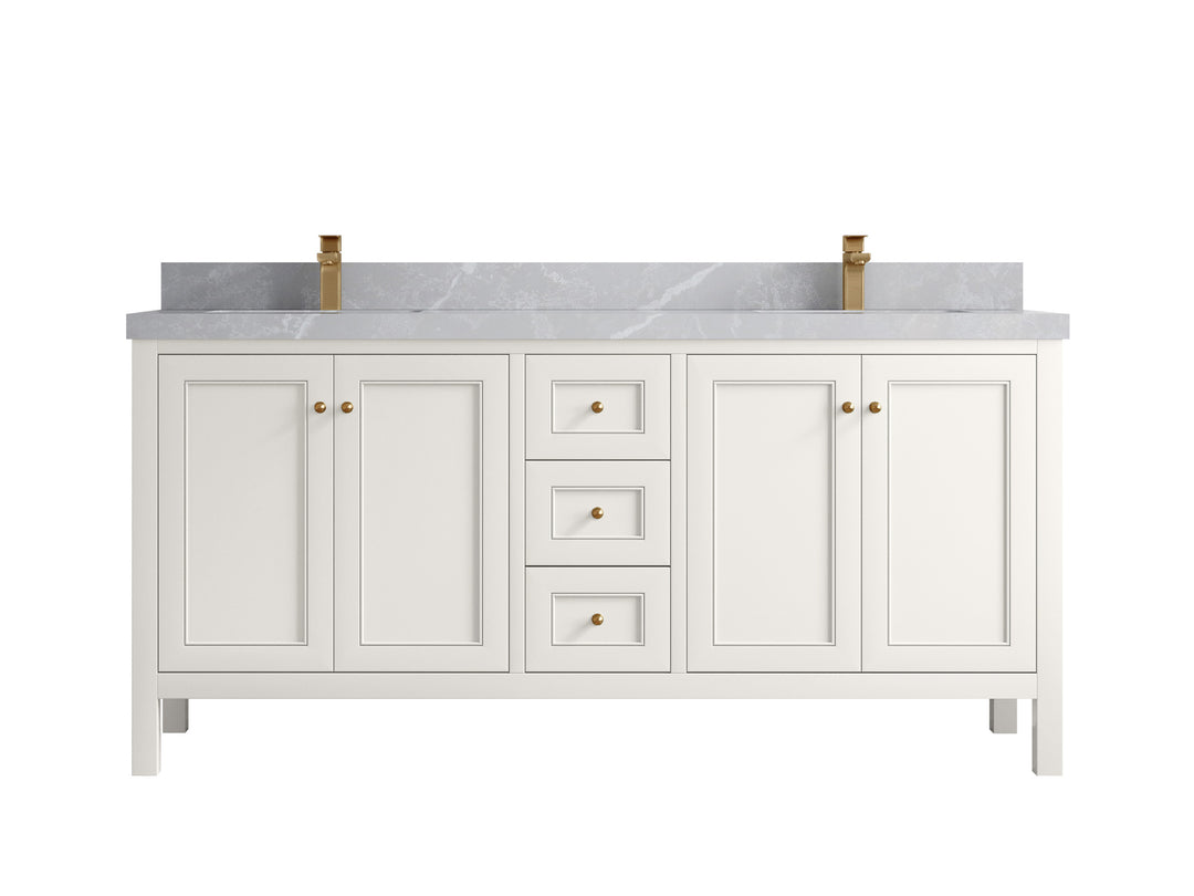 Nashville 72 in. W x 22 in. D Double Sink Bathroom Vanity