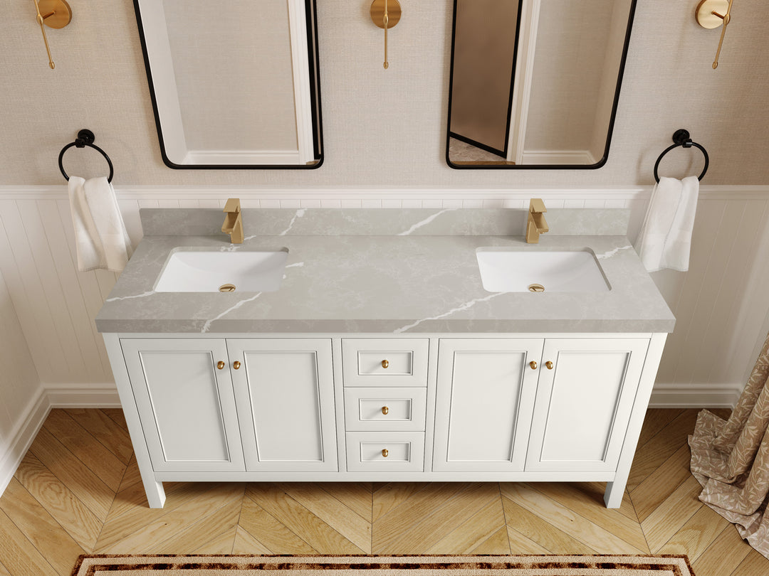 Nashville 72 in. W x 22 in. D Double Sink Bathroom Vanity